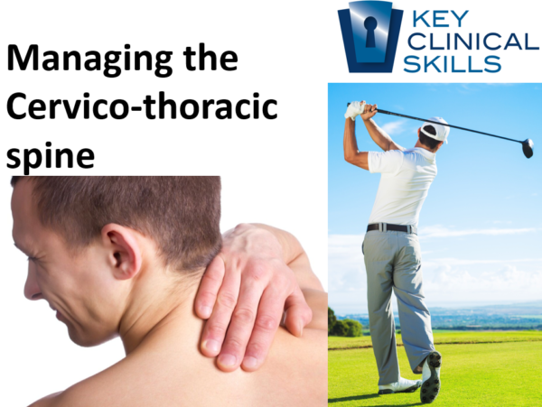 cover for managing the cervico-thoracic spine physiotherapy course