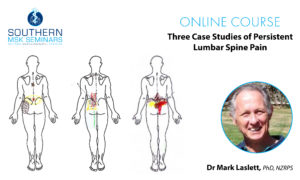 Cover for three case studies of persistent lumbar spine pain physiotherapy course