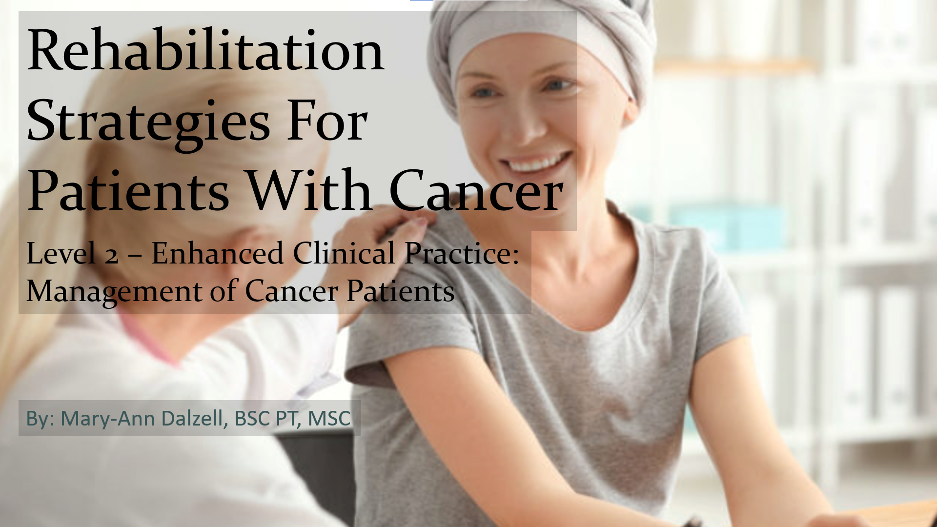 cancer rehabilitation centre thesis