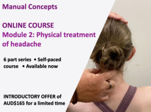Cover for physical treatment of headache physiotherapy course