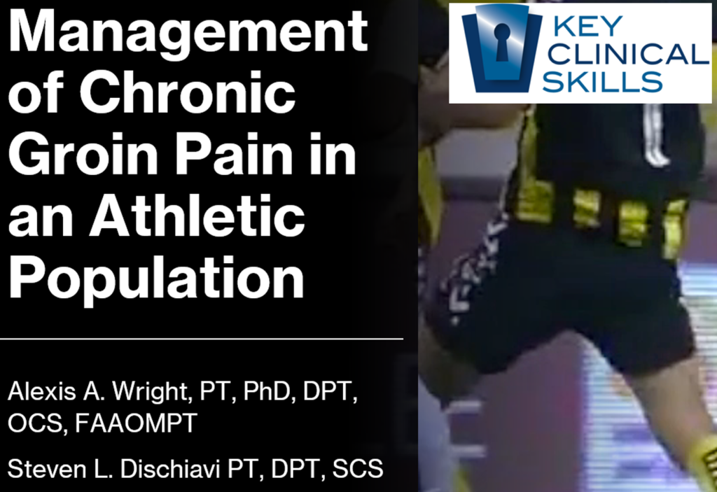 Cover for management of chronic groin pain in an athletic population physiotherapy cover