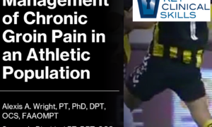 Cover for management of chronic groin pain in an athletic population physiotherapy cover