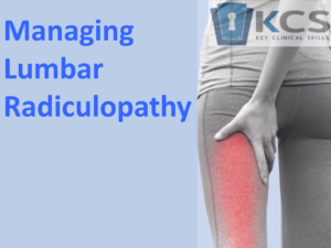 Cover for managing lumbar radiculopathy physiotherapy course