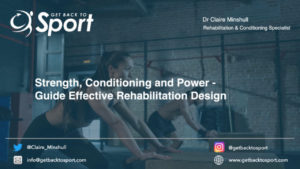 Cover image Strength, Conditioning and Power - Guide to Effective Rehab Design physiotherapy course
