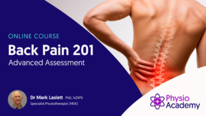 Cover for back pain 201 physiotherapy course