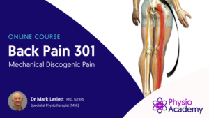Cover for Back pain 301 physiotherapy course