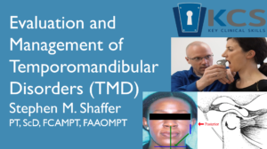 Cover for Evaluation and Management of Temporomandibular Disorders (TMD) physiotherapy course