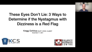 Cover for These Eyes Don't Lie - 3 Ways To Determine If Nystagmus With Dizziness Is A Red Flag physiotherapy Webinar