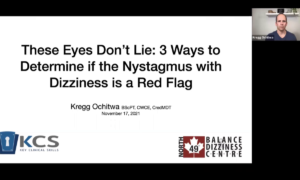 Cover for These Eyes Don't Lie - 3 Ways To Determine If Nystagmus With Dizziness Is A Red Flag physiotherapy Webinar