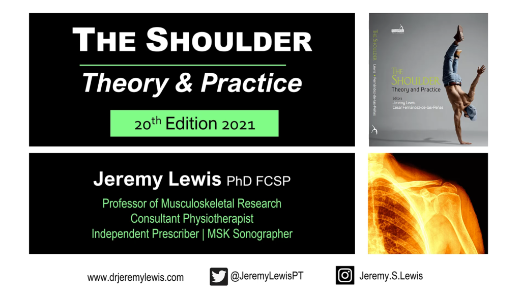 Cover for Jeremy Lewis' The Shoulder Theory & Practice Online Course